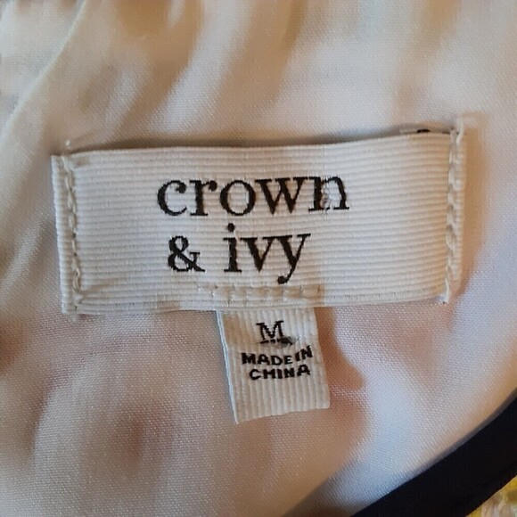 Women's Crown & Ivy Dress - Neon Color Embroidered Sleeveless  Size M - Picture 6 of 9